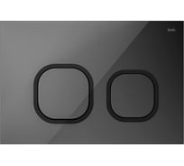 Универсальная клавиша смыва IDDIS Uniglass чёрная 001 UNG01GBi77