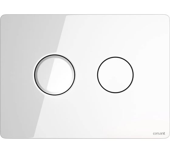Пневматическая кнопка Cersanit ACCENTO CIRCLE P-BU-ACN-CIR-PN/Wh/Gl
