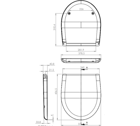 Сиденье для унитаза Cersanit Nature DPL EO S-DS-NTR-DL-t