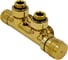 Узел подключения термостат. Primoclima Armature Lunar угл правый 1/2х3/4Е, Золото PCART890AG 1