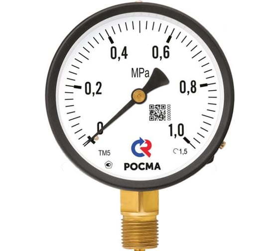 Манометр общетехнический Росма ТМ-510Р.00(0-25MPa)M20x1,5.1,0.Зав.№.O2
100мм, Тип - ТМ-510Р, радиальное присоединение. Диапазон 0-25MPa. Резьба M20x1,5. 00000026481