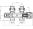 Узел подключения термостатический Primoclima Armature Lunar прямой 1/2х3/4Е, Золото PCART889AG 5
