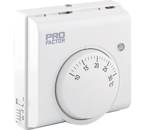 Термостат комнатный электромеханический PROFACTOR 10А, 230V PF TR 643