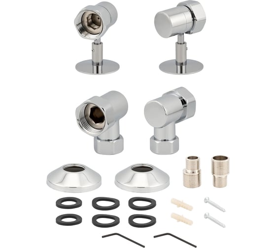 Комплект SMT 1х3/4 г/г с отражат. и эксцентриком хром, SMT797/2SCH100510CN