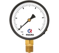 Манометр РОСМА коррозионностойкий виброустойчивый 150мм, Тип - ТМ-621ТЭ. Диапазон 0-0,1MPa 00000040770