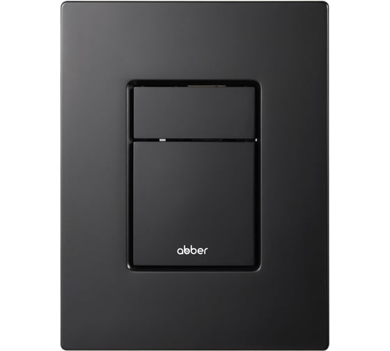 Кнопка смыва пневматическая ABBER черная матовая AC0123MB
