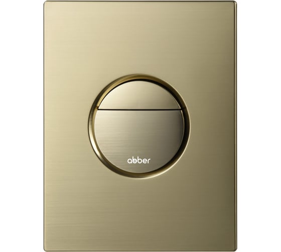 Кнопка смыва пневматическая ABBER золото брашированное AC0126BG