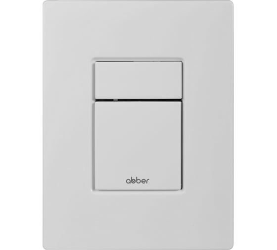Кнопка смыва пневматическая ABBER белая матовая AC0123MW