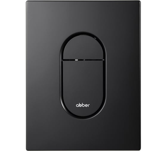 Кнопка смыва пневматическая ABBER черная матовая AC0124MB