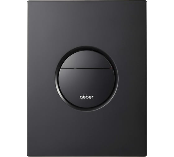 Кнопка смыва пневматическая ABBER черная матовая AC0126MB