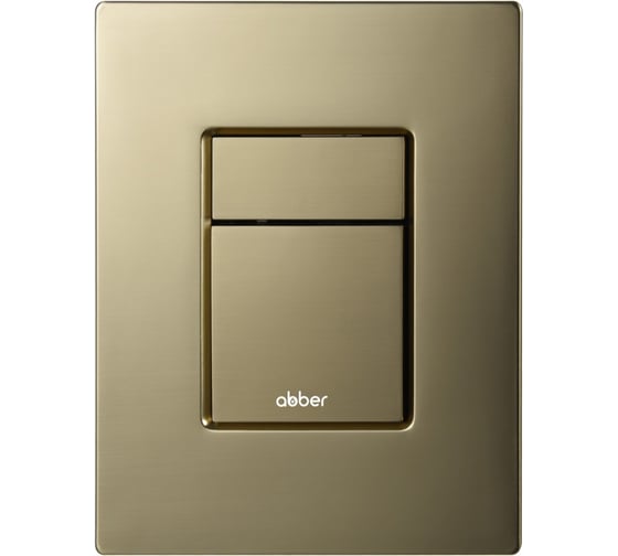 Кнопка смыва пневматическая ABBER золото брашированное AC0123BG
