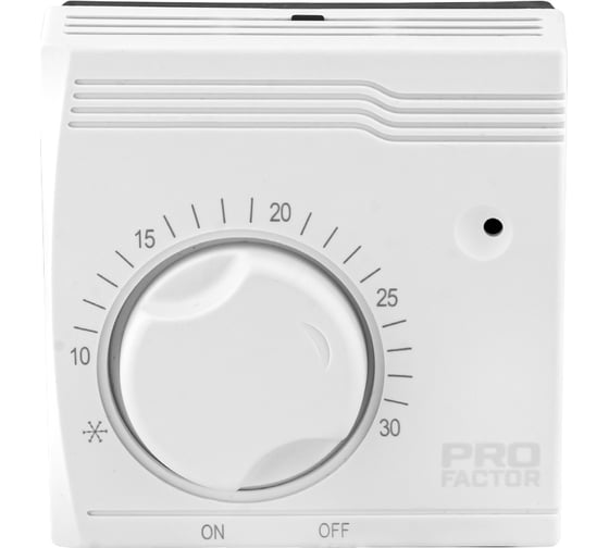 Термостат комнатный PROFACTOR электромеханический, 16А, 230V, PF TR 642