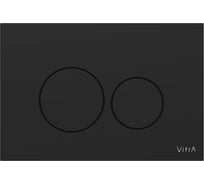 Кнопка смыва для инсталляции Vitra Origin, матовая черная, двойной смыв 740-2411