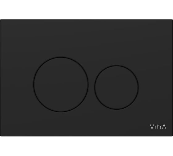 Кнопка смыва для инсталляции Vitra Origin, матовая черная, двойной смыв 740-2411