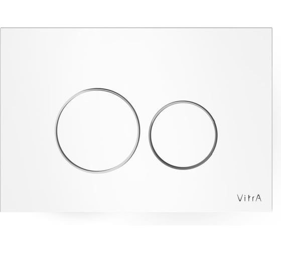 Кнопка смыва для инсталляции Vitra Origin, белая, двойной смыв, 740-1600