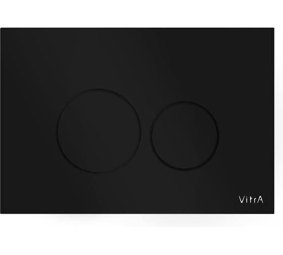 Кнопка смыва для инсталляции Vitra Origin, черная, двойной смыв, 740-1601