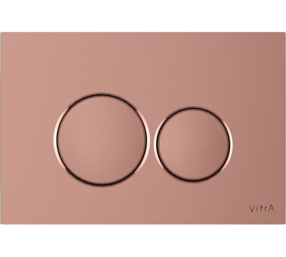 Кнопка смыва для инсталляции Vitra Origin, мягкая медь, двойной смыв, 740-2440