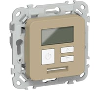 Термостат электронный с дисплеем IEK FLITE 16А Т-ФлХ хаки FI-RT11-K59