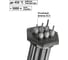ТЭНБ-4,5кВт TDM ELECTRIC вода P, 220В ТЭН-64, В, 13, 1,5кВт, установочная длина 320 мм, фланец G2,5, углеродистая сталь SQ2512-0030 3