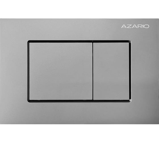 Клавиша смыва Azario AZ-ABS-001-BR Нью-ТС квадратная, серая матовая, пластик, 245x162.5x28.3 мм 00106553