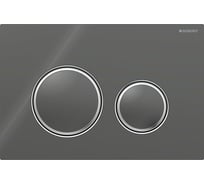 Клавиша смыва для инсталляции Geberit Sigma21 двойной смыв, хромированный черный, лава 115.884.JK.1