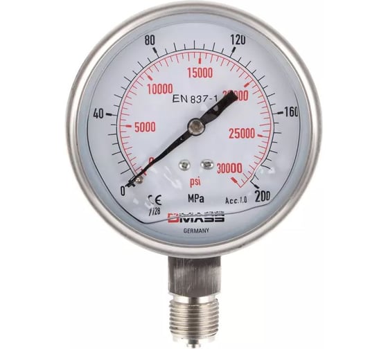 Манометр гидравлический GARWIN 2800 бар; 100 мм; 1/2” BSP 819050-5