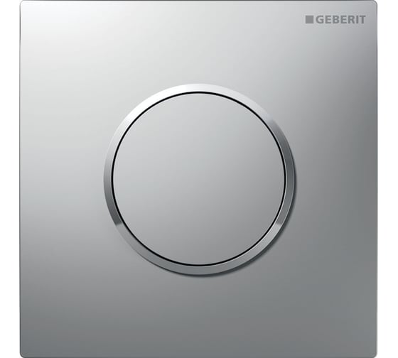 Система управления смывом писсуара Geberit с пневматическим задействованием, клавиша тип 10, круглая, матовый хром 116.015.JQ.1