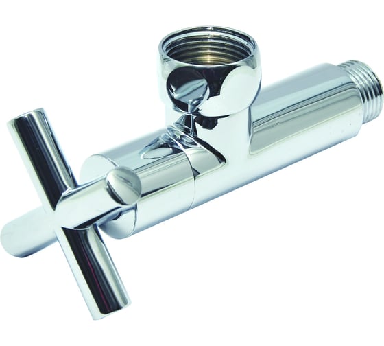 Кран-Вентиль угловой SMT ручка крест, хром, 3/4х1/2 г/ш, SMT8741SCH0405