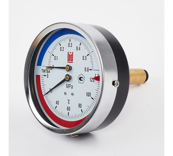 Термоманометр BD ТМТБ БД 41Т.2 0-120 °C, 0-0.6 МПа, класс точности 2.5, G1/2 88122718733