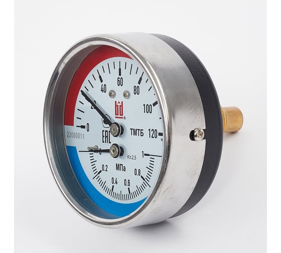 Термоманометр BD ТМТБ БД 31Т.3 0-120 °C, 0-0.25 МПа, класс точности 2.5, G1/2 883149187