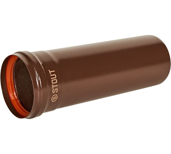 Удлинитель дымохода STOUT SCR-0080-700250 традиционный D80(п-м), L250, коричневый PEE9H4MMBMIRAQ