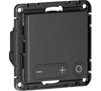Термостат для теплого пола Systeme Electric AtlasDesign Smart, с датчиком, Zigbee, 16 А, мех., черный ATN001038Z