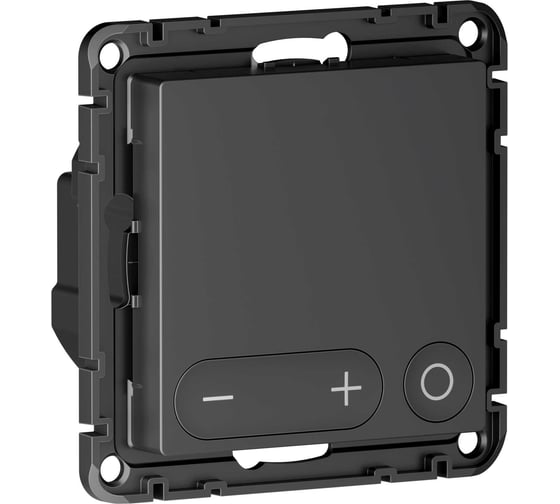 Термостат для теплого пола Systeme Electric AtlasDesign Smart, с датчиком, Zigbee, 16 А, мех., черный ATN001038Z