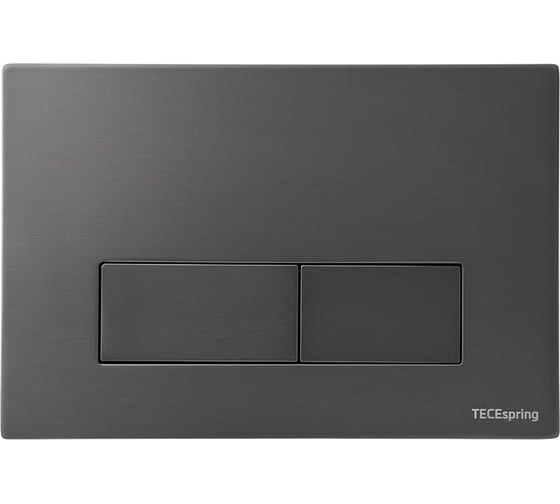 Панель смыва TECEspring S прямоугольные клавиши, нержавеющая сталь, сатин gun metal PVD, покрытие против отпечатков пальцев S240521