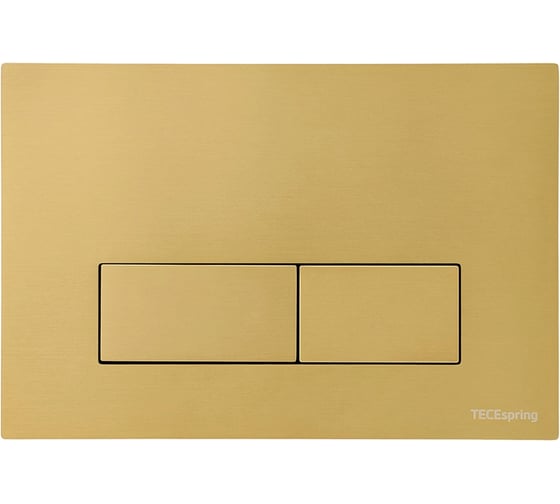 Панель смыва TECEspring S прямоугольные клавиши, нержавеющая сталь, сатин gold PVD, покрытие против отпечатков пальцев S240511