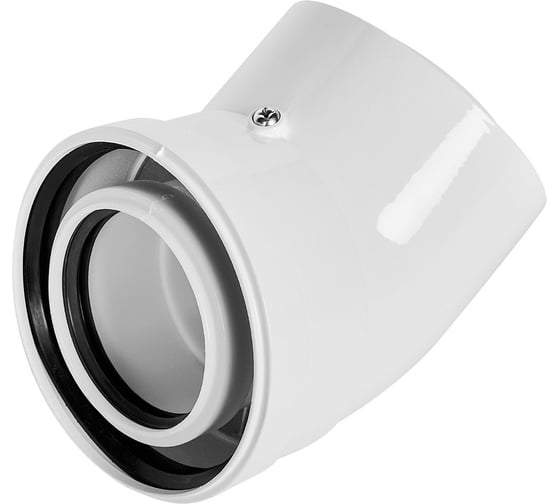 Отвод 45 конденсационный коаксиальный STOUT SCR-8012-000045 D80(п-м)/125(п-м) PEE9H4MMBH45L9