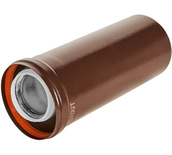 Удлинитель дымохода конденсационный коаксиальный STOUT SCR-8610-700250 D60(п-м)/100(п- PEE9H4MMBMK4R0
