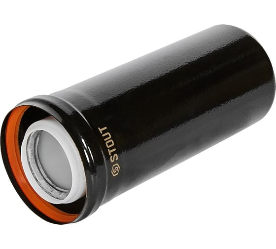 Удлинитель дымохода конденсационный коаксиальный STOUT SCR-8610-600250 D60(п-м)/100(п- PEE9H4MMBMH3ID