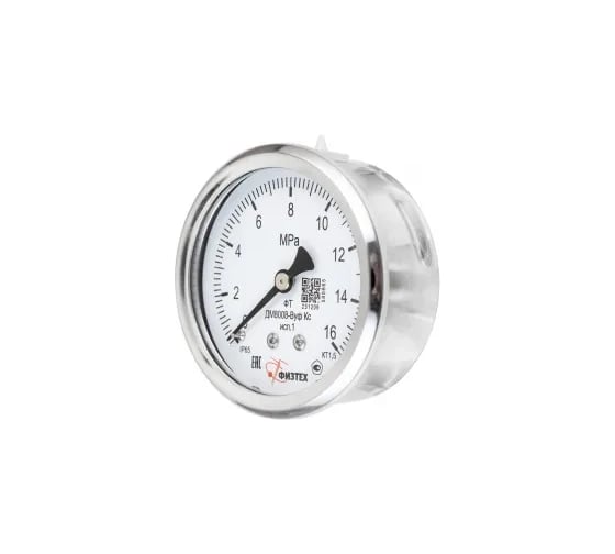 Манометр Физтех ДМ8008-ВУф Кс исп 1 0-60 МПа кт.1,5 d.63 IP65 G1/4 ОШ Б/запол 4687205721792