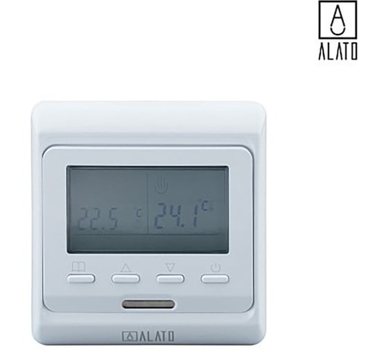 Терморегулятор комнатный электронный ALATO 5-35 °C, дисплей, 4 клавиши 0426-0535