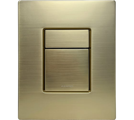 Клавиша смыва пневматическая Azario AZ-ABS-901-G квадратная, пластик, матовое золото, 157x197x10 мм 00107508