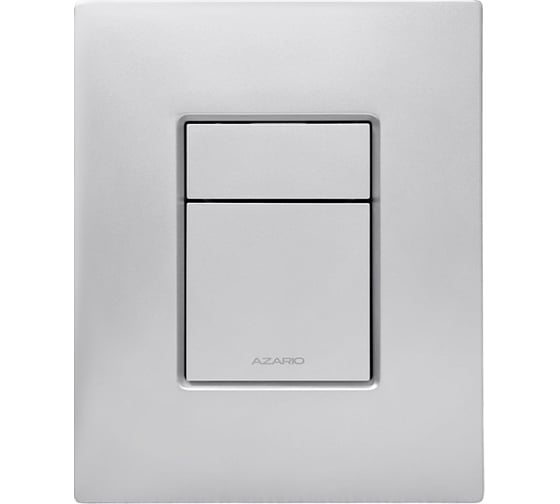Клавиша смыва пневматическая Azario AZ-ABS-901-S квадратная, пластик, матовый сатин, 157x197x10 мм 00107507