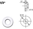 Прокладка сантехническая прозрачная уплотнительная AV Engineering 1/2 100 шт ЦИ-6125099715 3