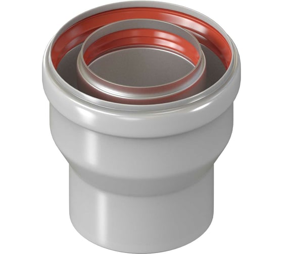 Переход KRATS с 60/100 на 80/125 (алюминий) A6-8 1