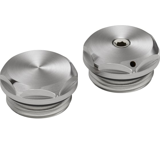 Спускной клапан с заглушкой Сунержа d 25 мм (G 1/2" НР) Сатин071-1201-0000