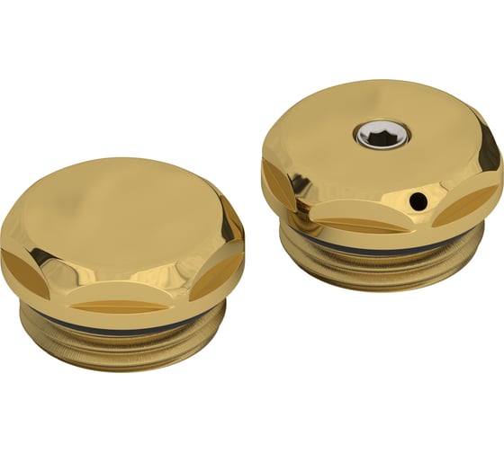 Спускной клапан с заглушкой Сунержа d 25 мм (G 1/2" НР) Золото03-1201-0000