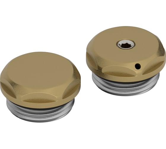 Спускной клапан с заглушкой Сунержа d 25 мм (G 1/2" НР) Золотой шёлк32-1201-0000