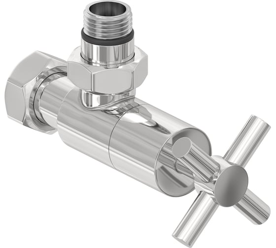 Вентиль Сунержа угловой крест (G 1/2" НР х G 3/4" НГ) Без покрытия00-1408-1234 1
