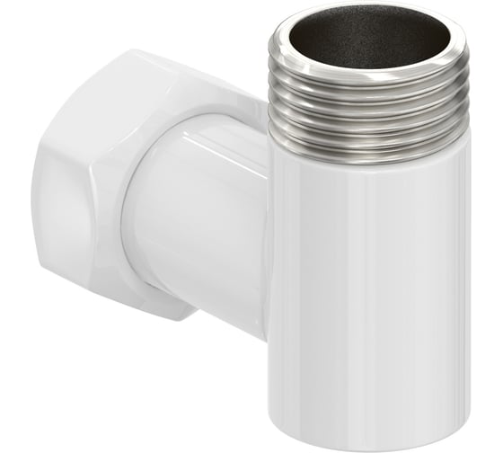 Уголок переходной Стилье (G 3/4" НР х G 3/4" НГ) Белый122002-3434