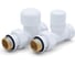 Набор термостатический прямой DR 1/2x1/2, белый 0283.15BL0WBR 1